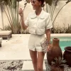 PAOLA ECRU TWO-PIECE SET