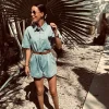 RAFAELA BLUE DENIM PLAYSUIT