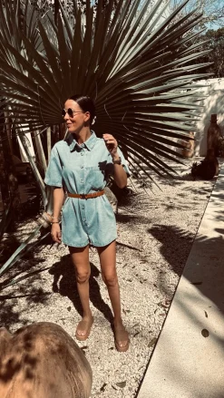 RAFAELA BLUE DENIM PLAYSUIT
