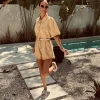 RAFAELA YELLOW DENIM PLAYSUIT
