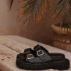 RAFIK BLACK SLIPPERS