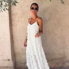 RASHA WHITE RUFFLE DRESS