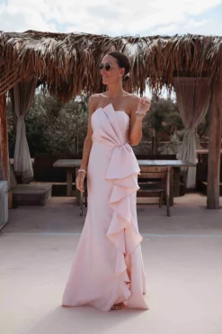 RIAD SHIMMER PINK DRESS