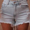 RIHANA BLUE DENIM SHORT 6000