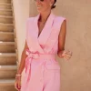 RISSANI PINK BLAZER DRESS