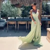 ROJINA LIME SEQUINS BEADS DRESS