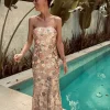 ROSALIA PINK SEQUIN FLOWER DRESS