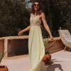SAFFRON DREAM YELLOW SEQUIN DRESS
