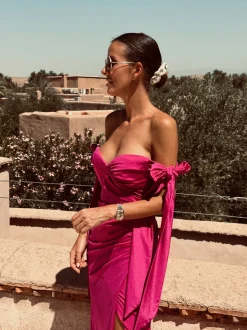 SAIBA MAGENTA BRIDAL DRESS