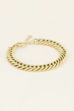 SCHAKELARMBAND MET RONDE SLUITING