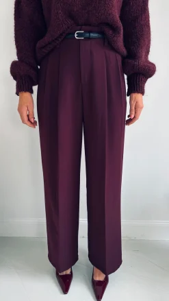 SIANA BURGUNDY TROUSER