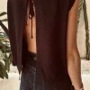 SOLANA BLACK CROCHET OPEN BACK TOP