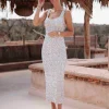 SOUK ELEGANCE SEQUIN DRESS