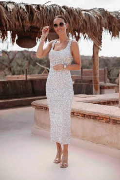 SOUK ELEGANCE SEQUIN DRESS