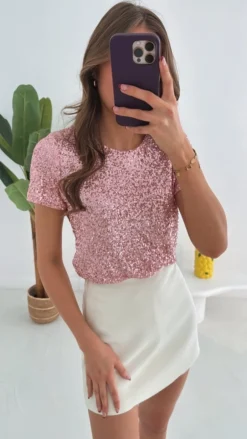 SPARKLE AND SHINE PINK T-SHIRT