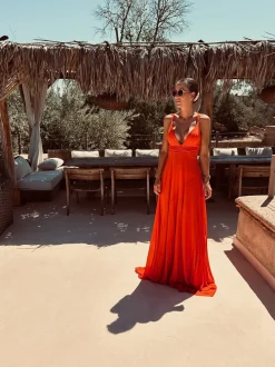 TIANY ORANGE CROSS BACK BRIDAL DRESS