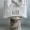 WHITE FURRY PS BAG